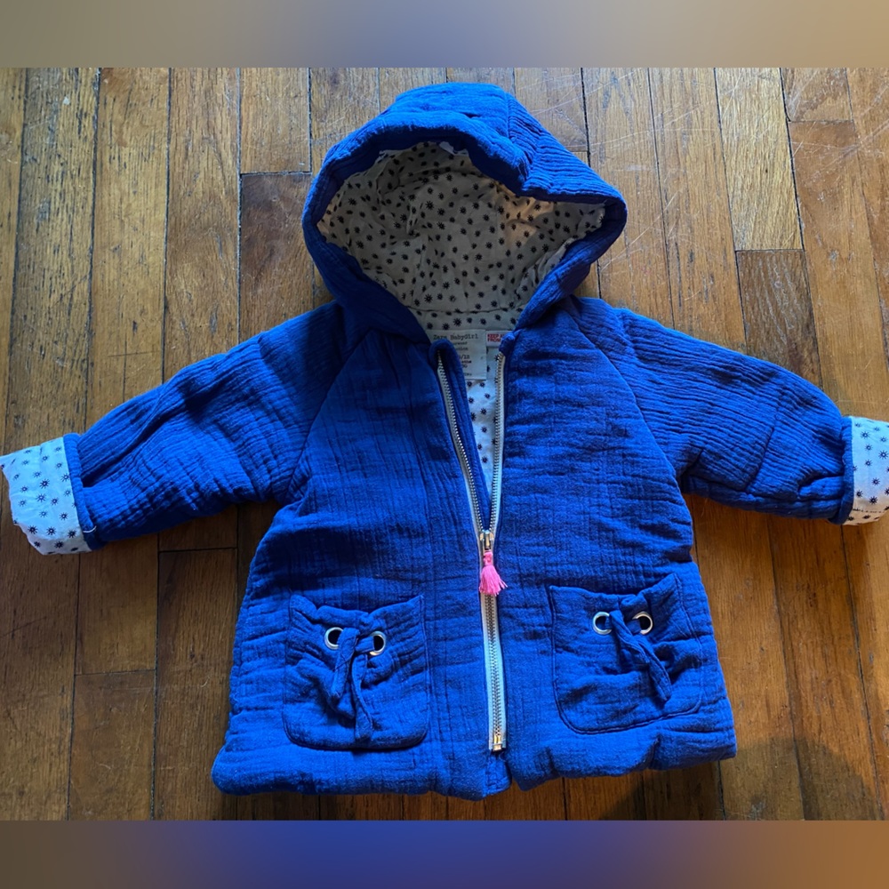 Zara blue girls coat